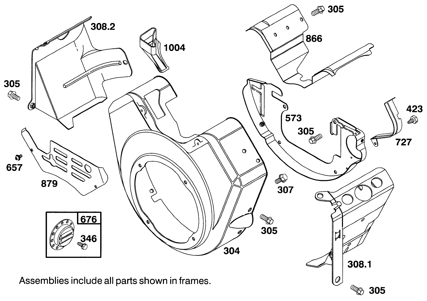 Engine Briggs & Stratton Model 303447-0411-01
