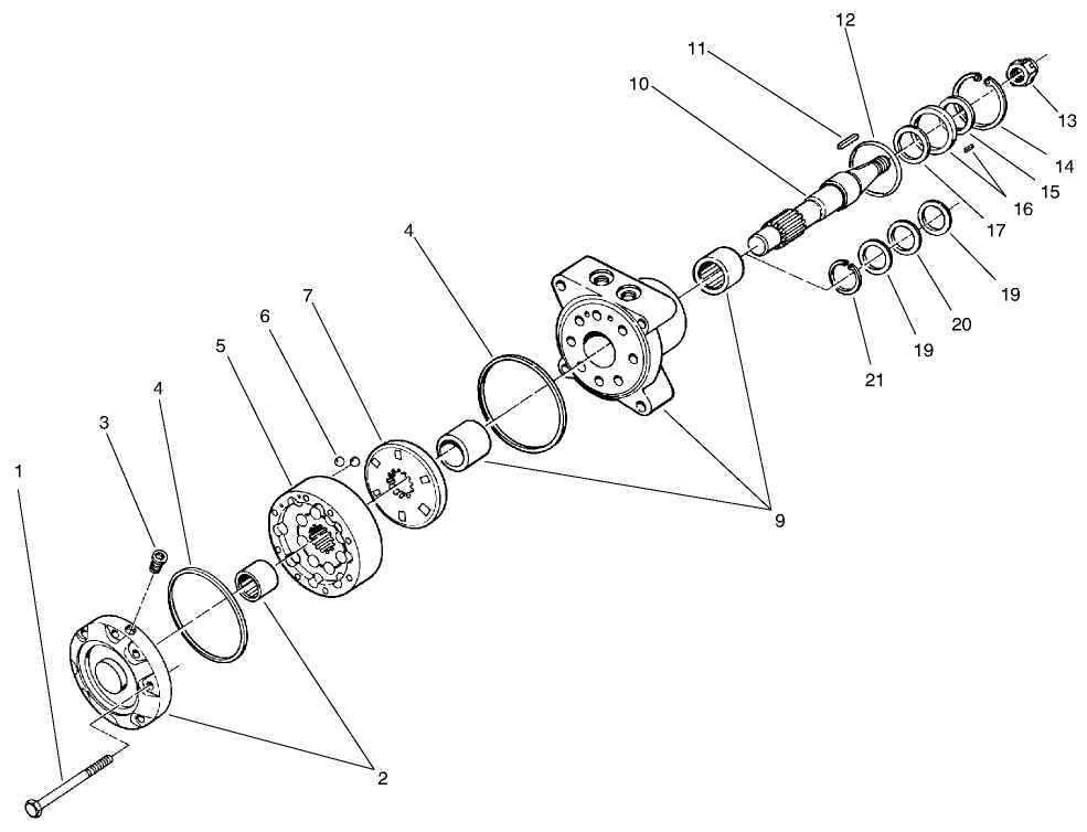 Hydraulic Drive Motor Assembly No. 66-5291