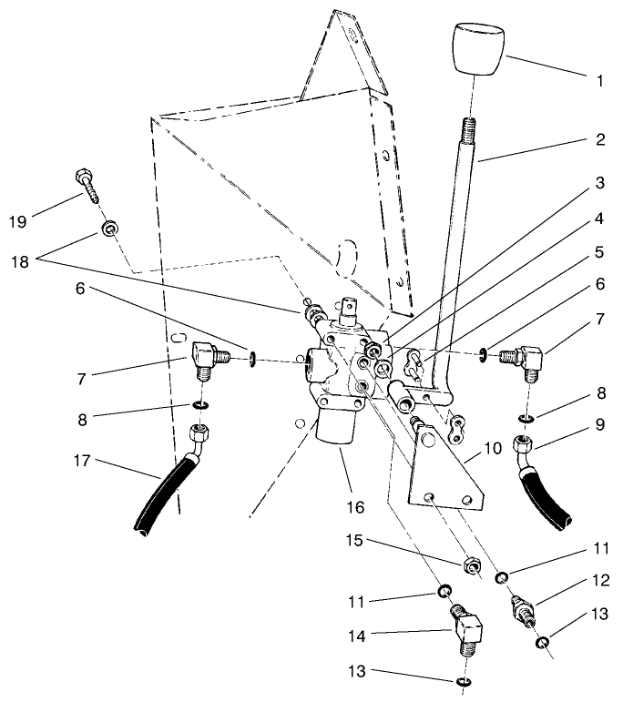 Cutting Unit Lift Valve Installation Assembly