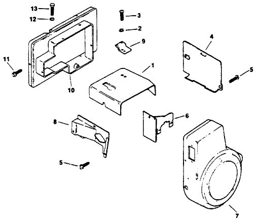 Baffles & Shroud-Engine Kohler Model No. M16qs Spec. No.711563