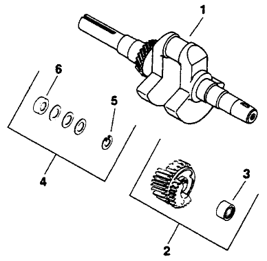 Crankshaft-Engine Kohler Model No. M16qs Spec.no.711563