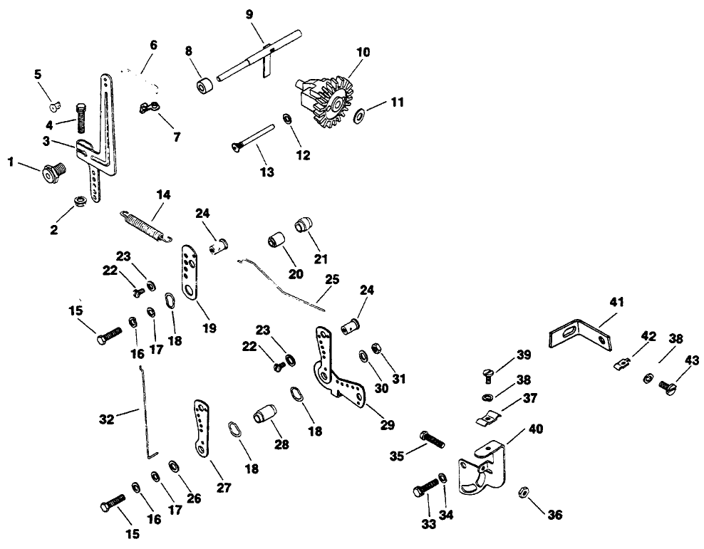 Governor-Engine Kohler Model No. M16qs Spec.no.711563