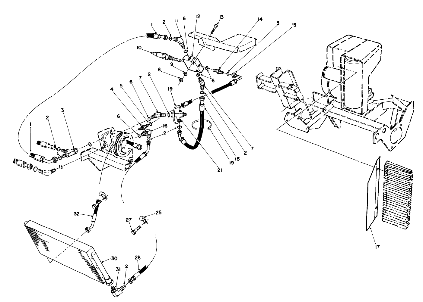 Hydraulic Oil Cooler Assembly