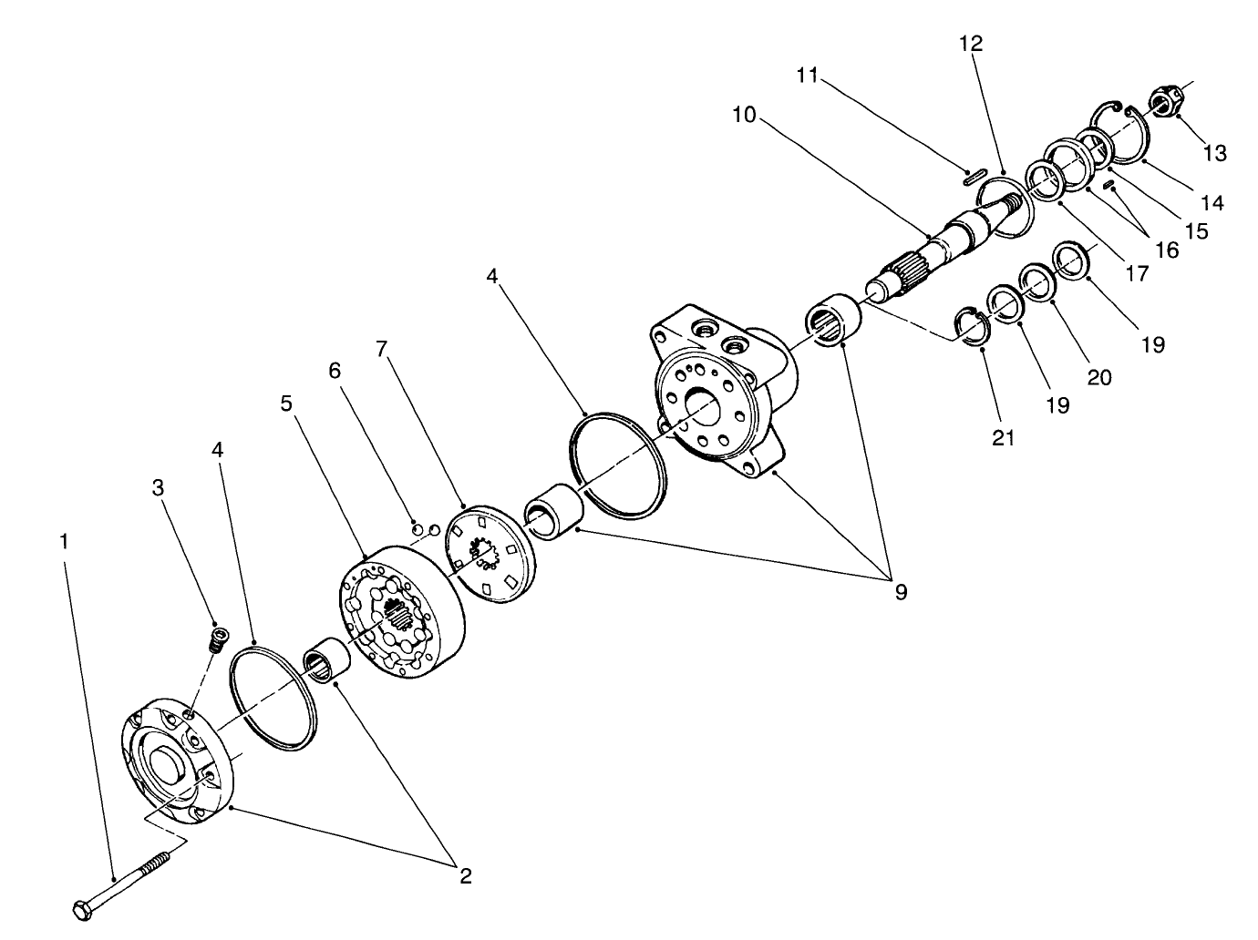 Hydraulic Drive Motor Assembly No. 66-5291
