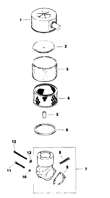 Engine Kohler Model No. M16qs Spec No. 711563-Air Intake