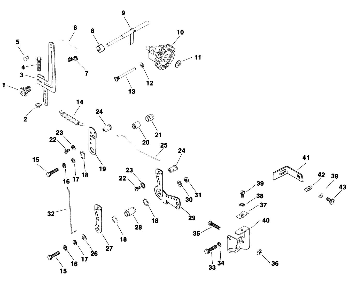 Engine Kohler Model No. M16qs Spec No. 711563-Governor