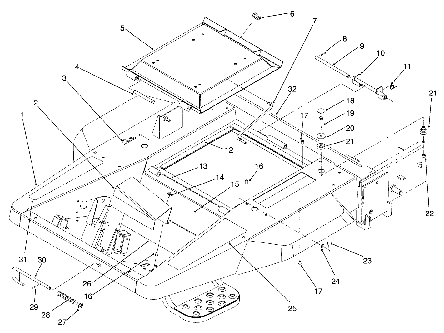 Front Frame & Seat Base Assembly