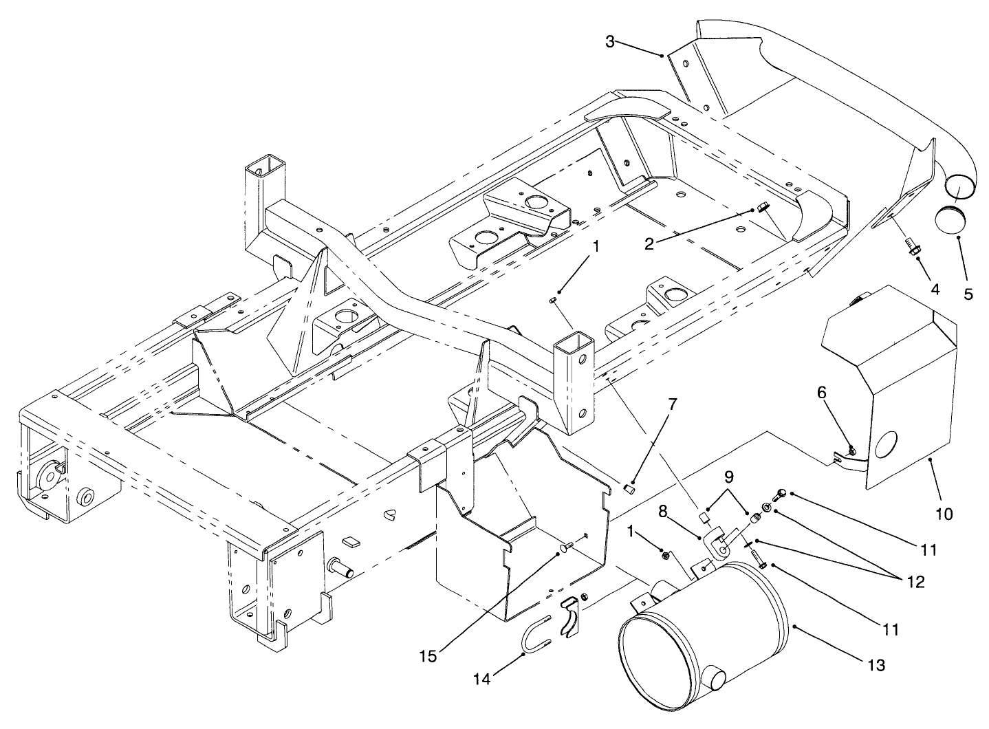 Muffler & Rear Bumper Assembly