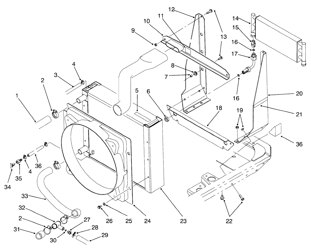 Radiator & Cooler Assembly