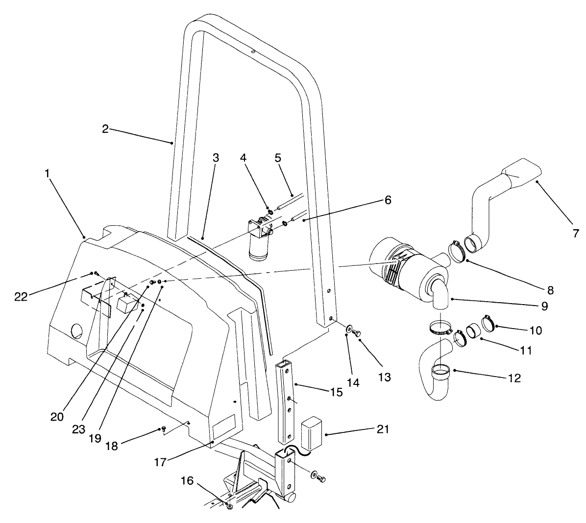 Center Shroud & Air Cleaner Asm.