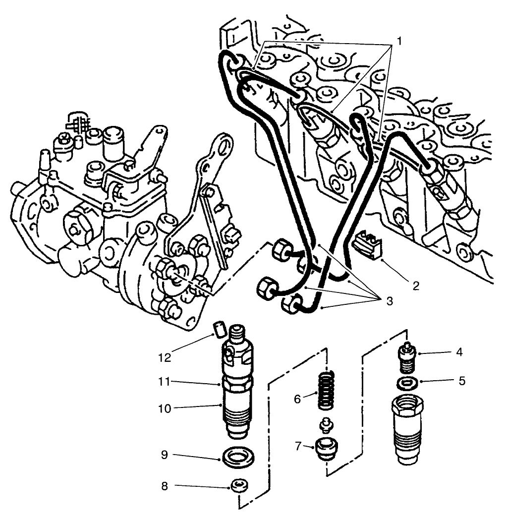 Fuel Injector & Plumbing Assembly