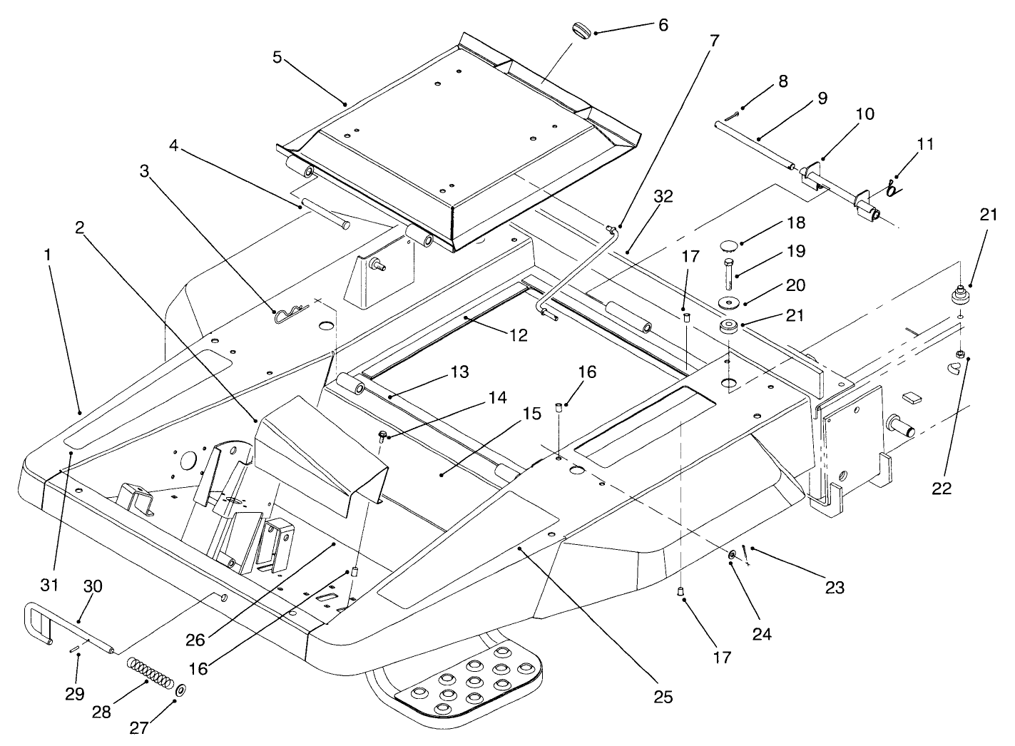 Front Frame & Seat Base Assembly