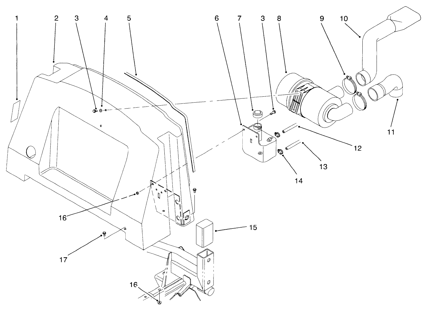 Center Shroud & Air Cleaner Asm.