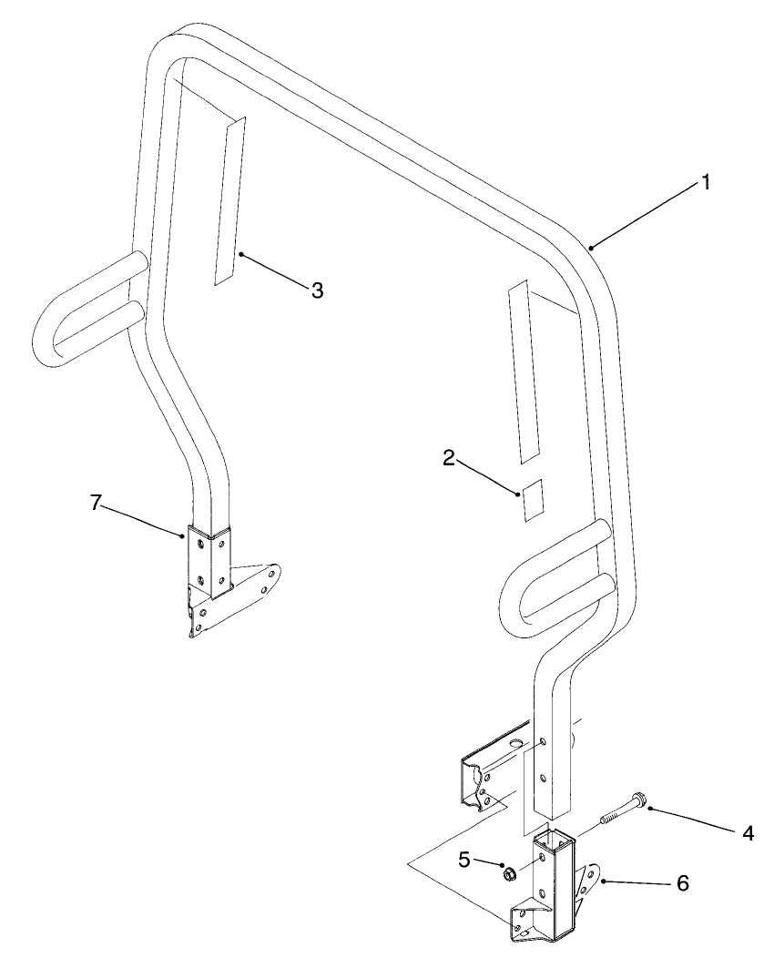 Roll Over Protection System (r.o.p.s.) Assembly