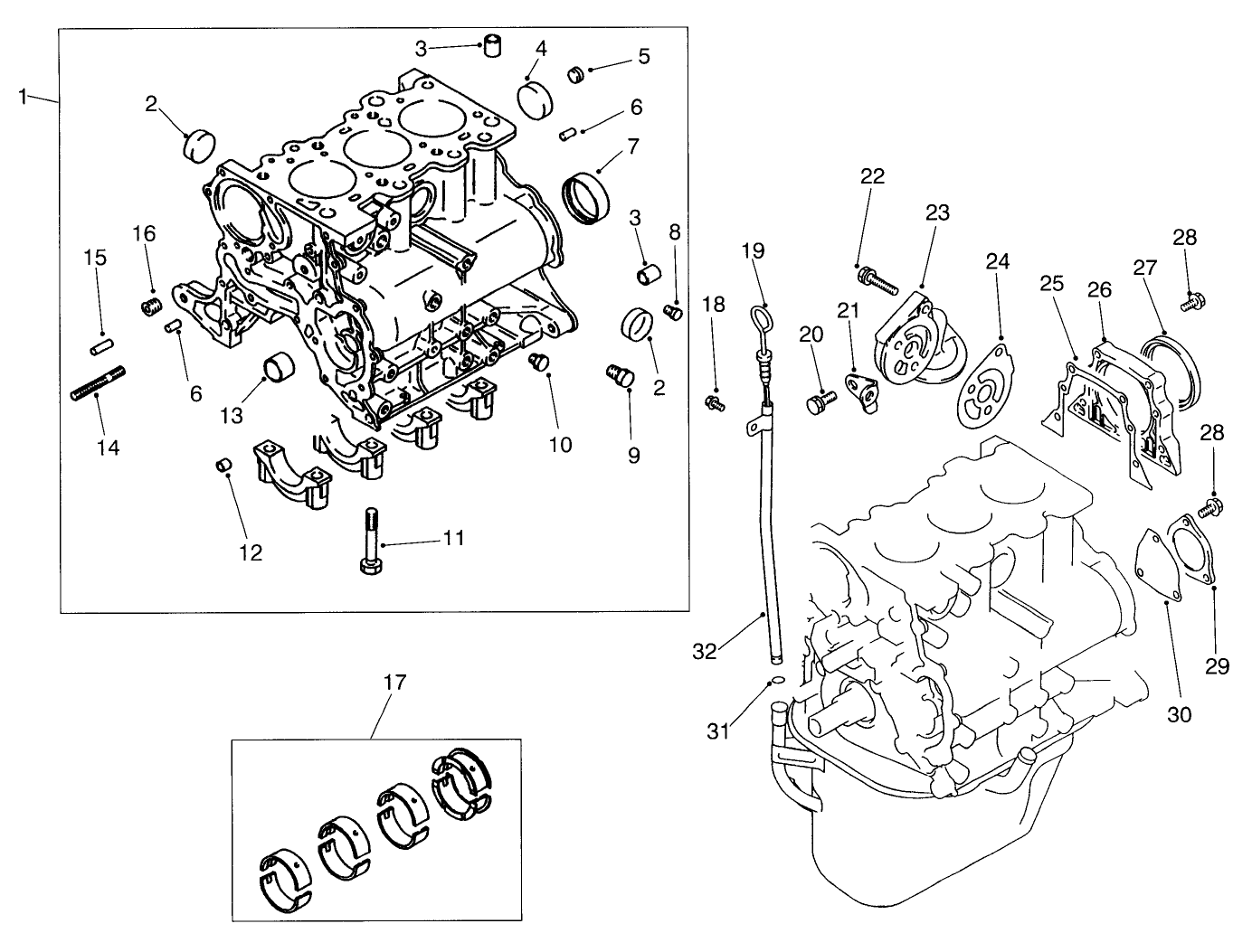 Cylinder Block Assembly