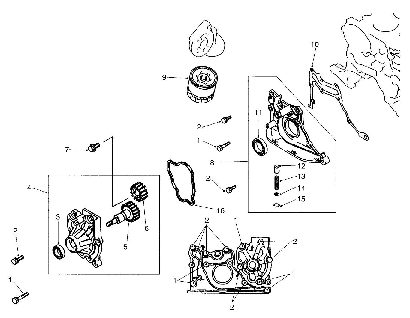 Oil Pump & Filter Assembly
