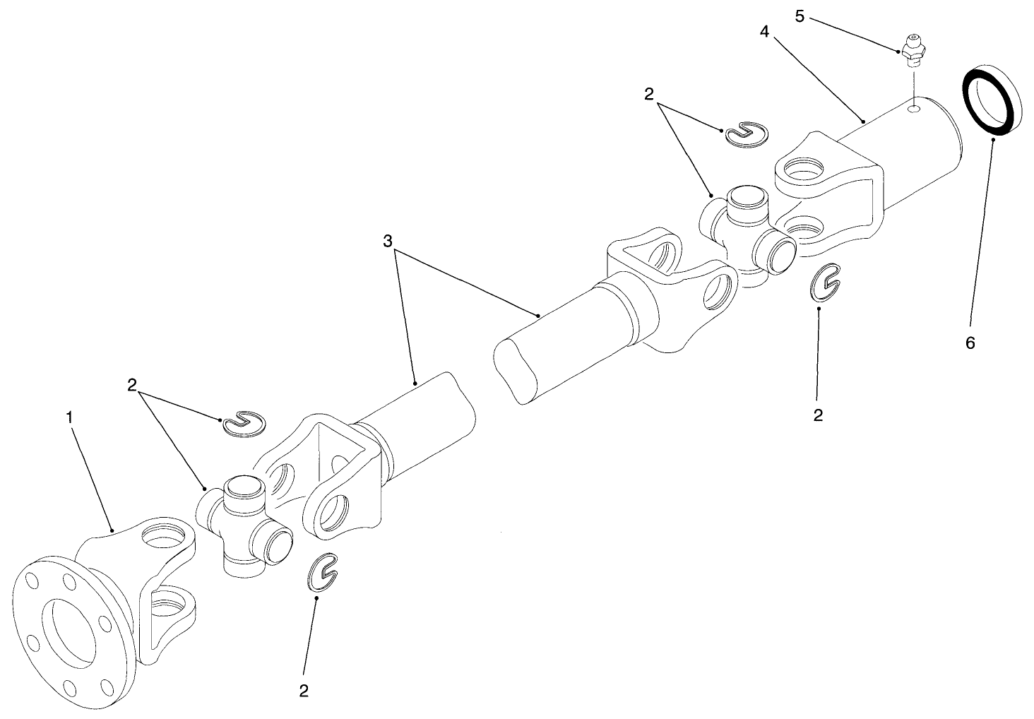 Differential Driveshaft Assembly No. 93-7116
