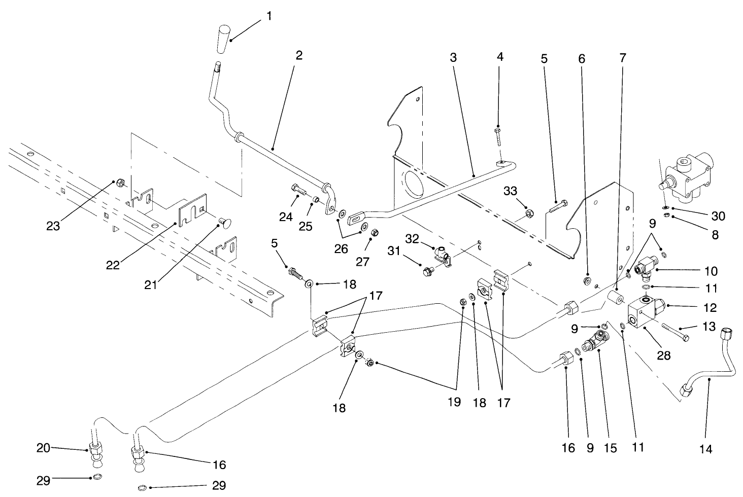 Lift Valve Linkage Assembly