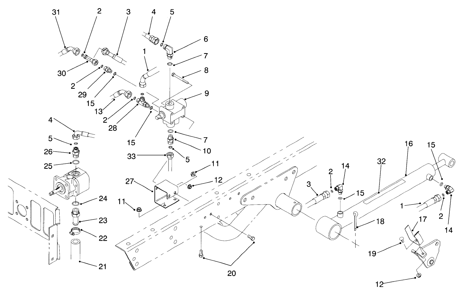 Lift Valve & Cylinder Assembly