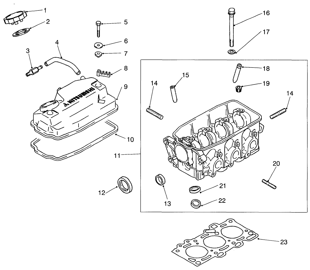 Rocker Cover & Cylinder Head Assembly