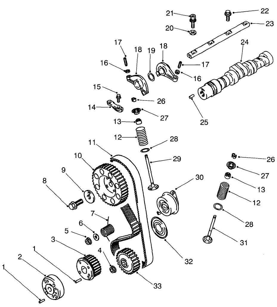 Camshaft & Valves Assembly