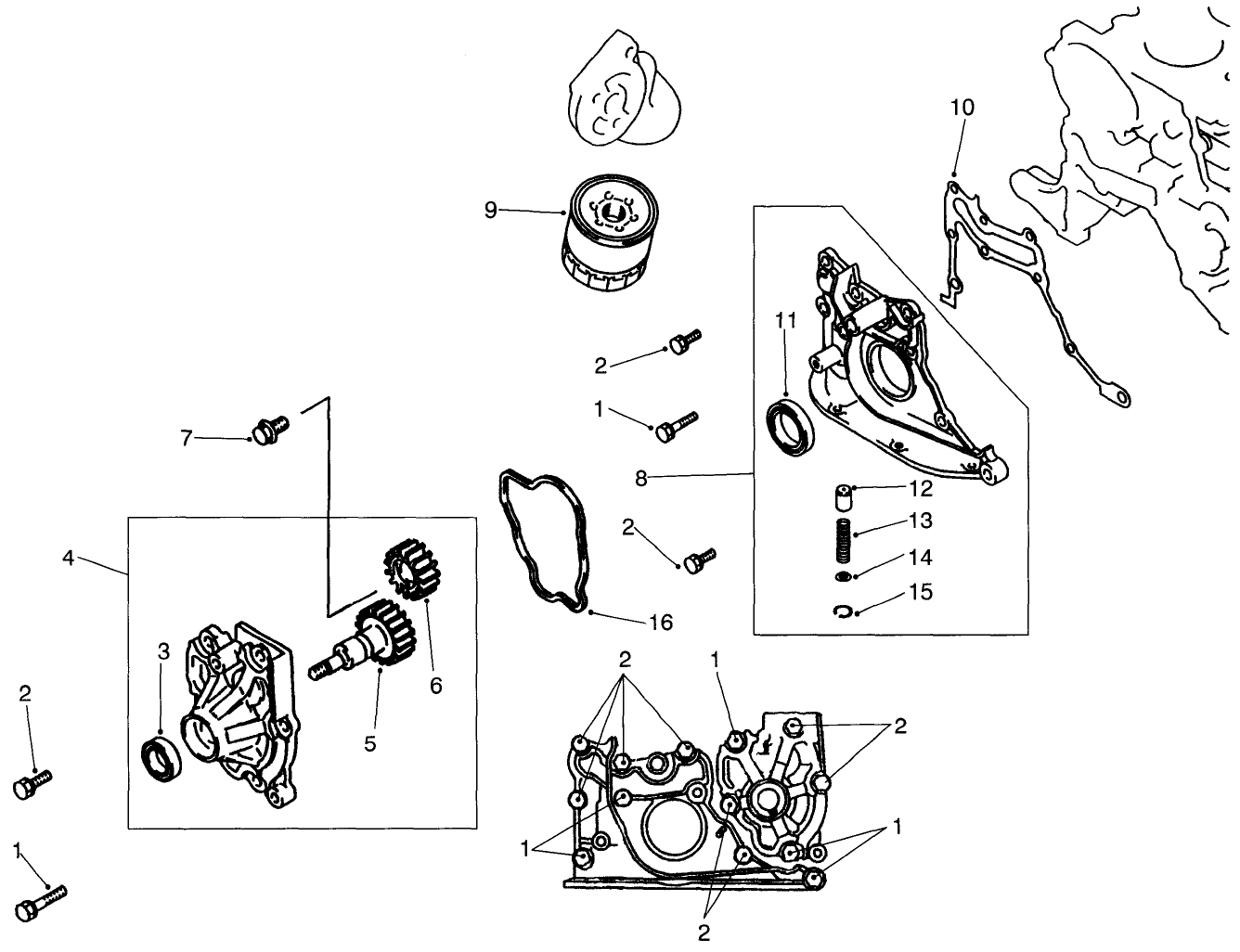 Oil Pump & Filter Assembly