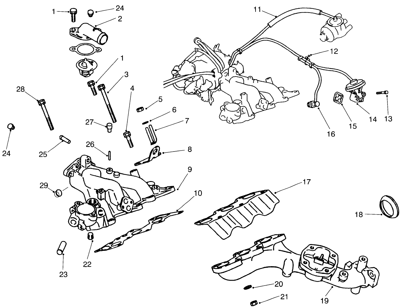 Exhaust & Intake Manifold Assembly