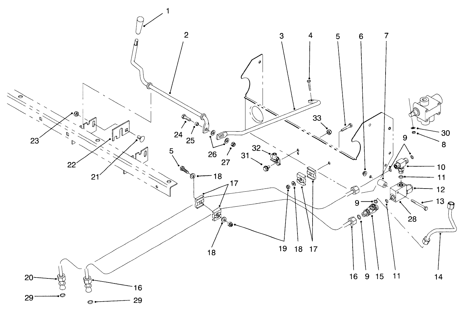 Lift Valve Linkage Assembly