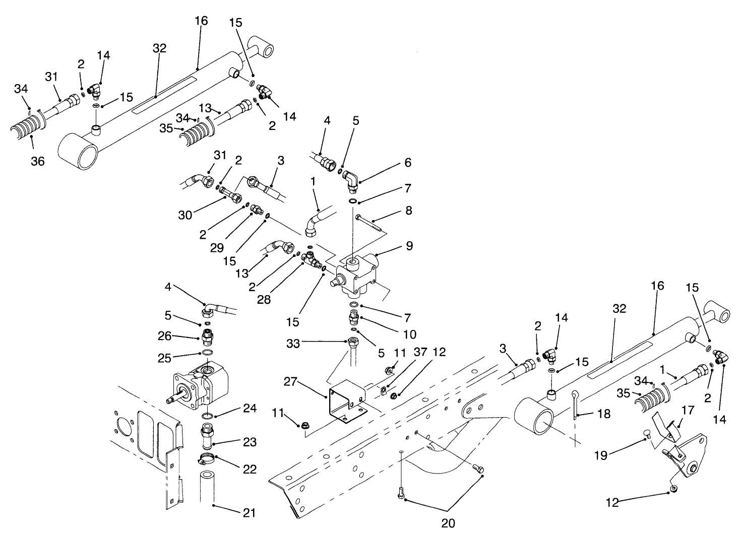 Lift Valve & Cylinder Assembly