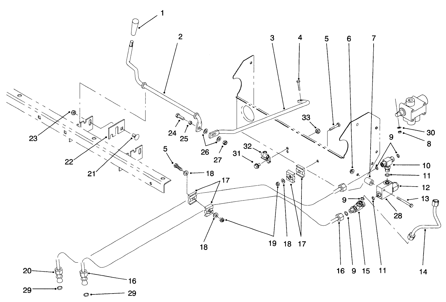 Lift Valve Linkage Assembly