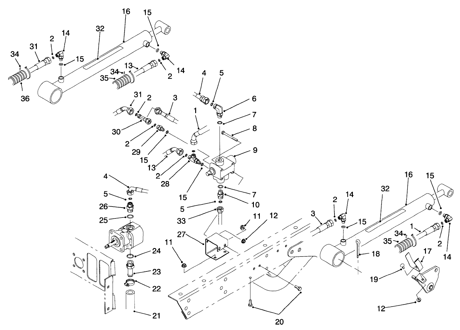 Lift Valve & Cylinder Assembly