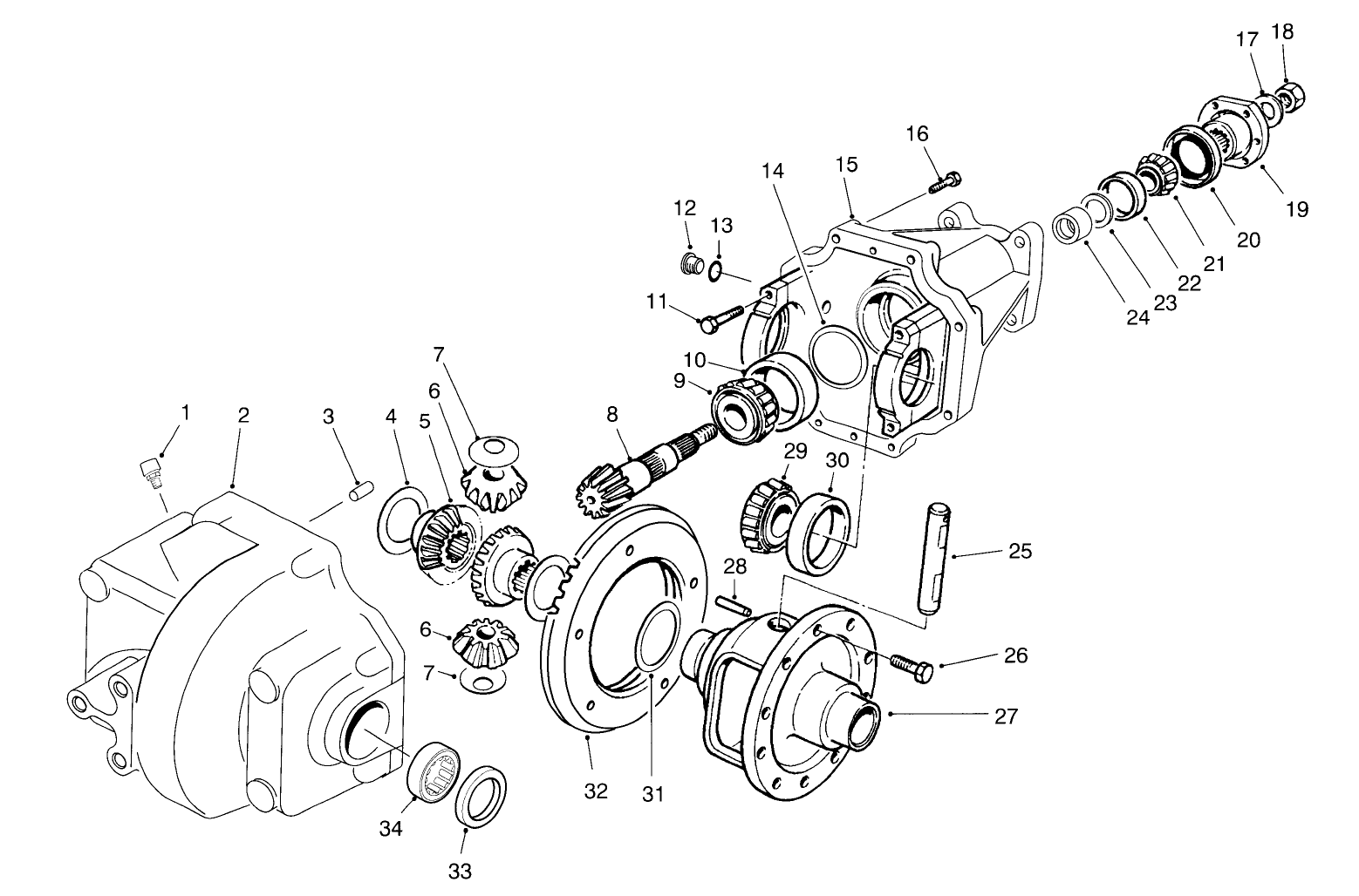 Front Differential Assembly No. 93-7054