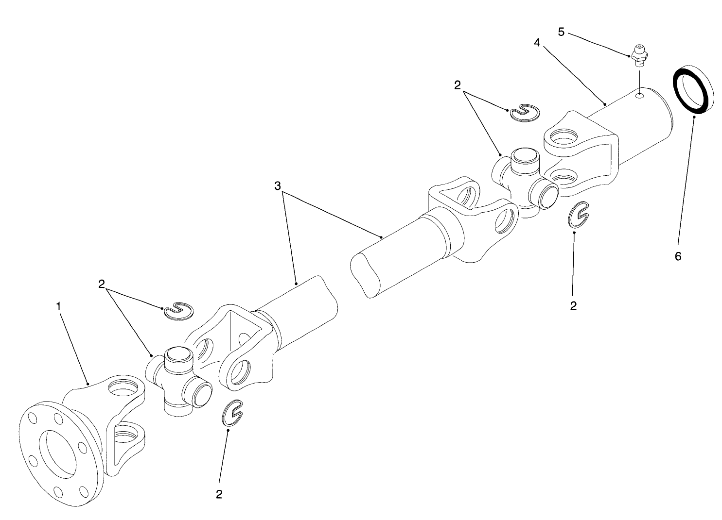 Differential Driveshaft Assembly No. 93-7116