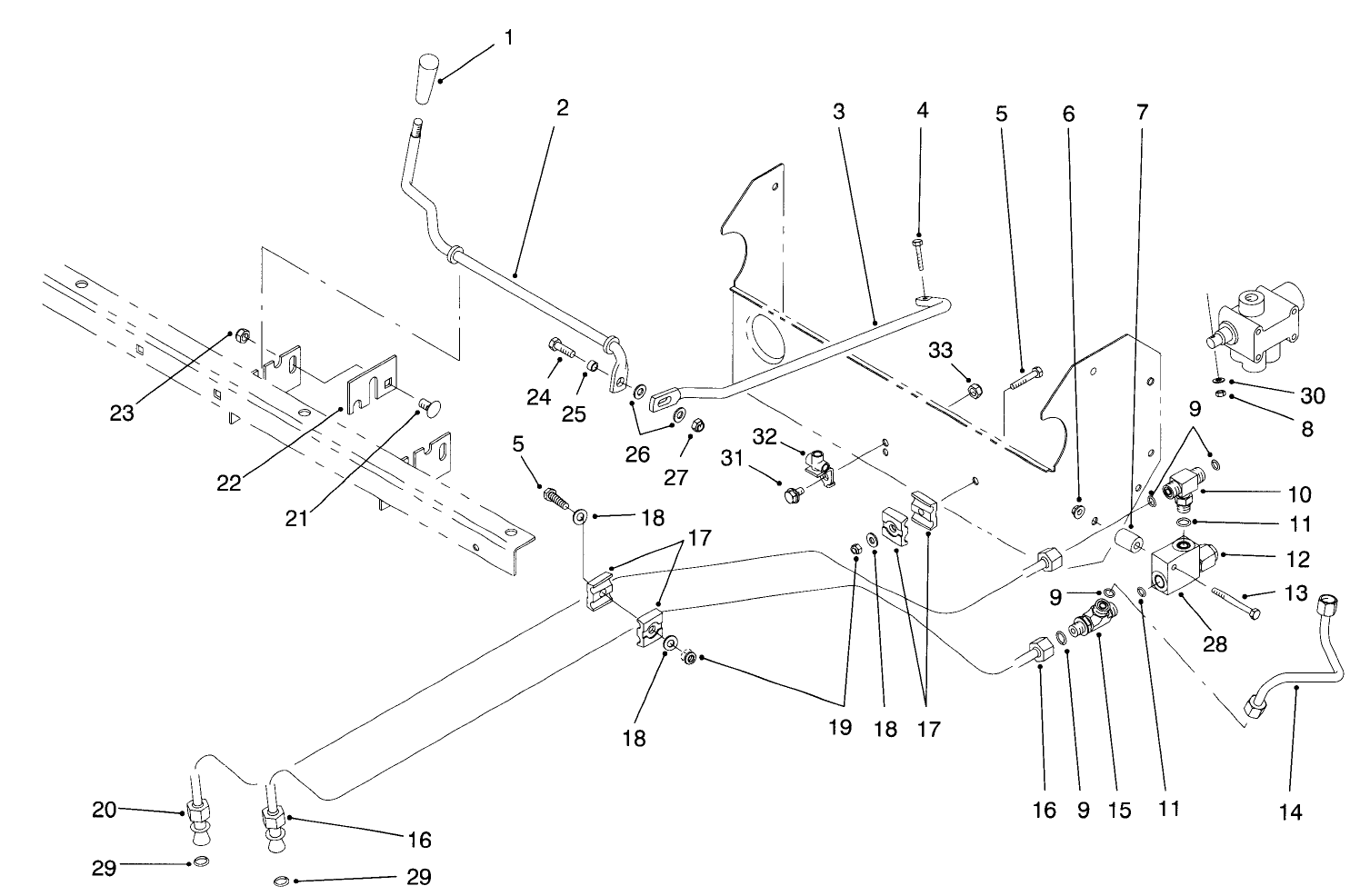Lift Valve Linkage Assembly
