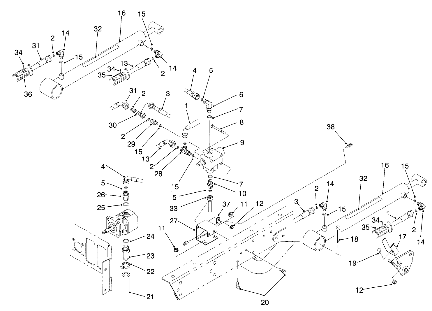 Lift Valve & Cylinder Assembly