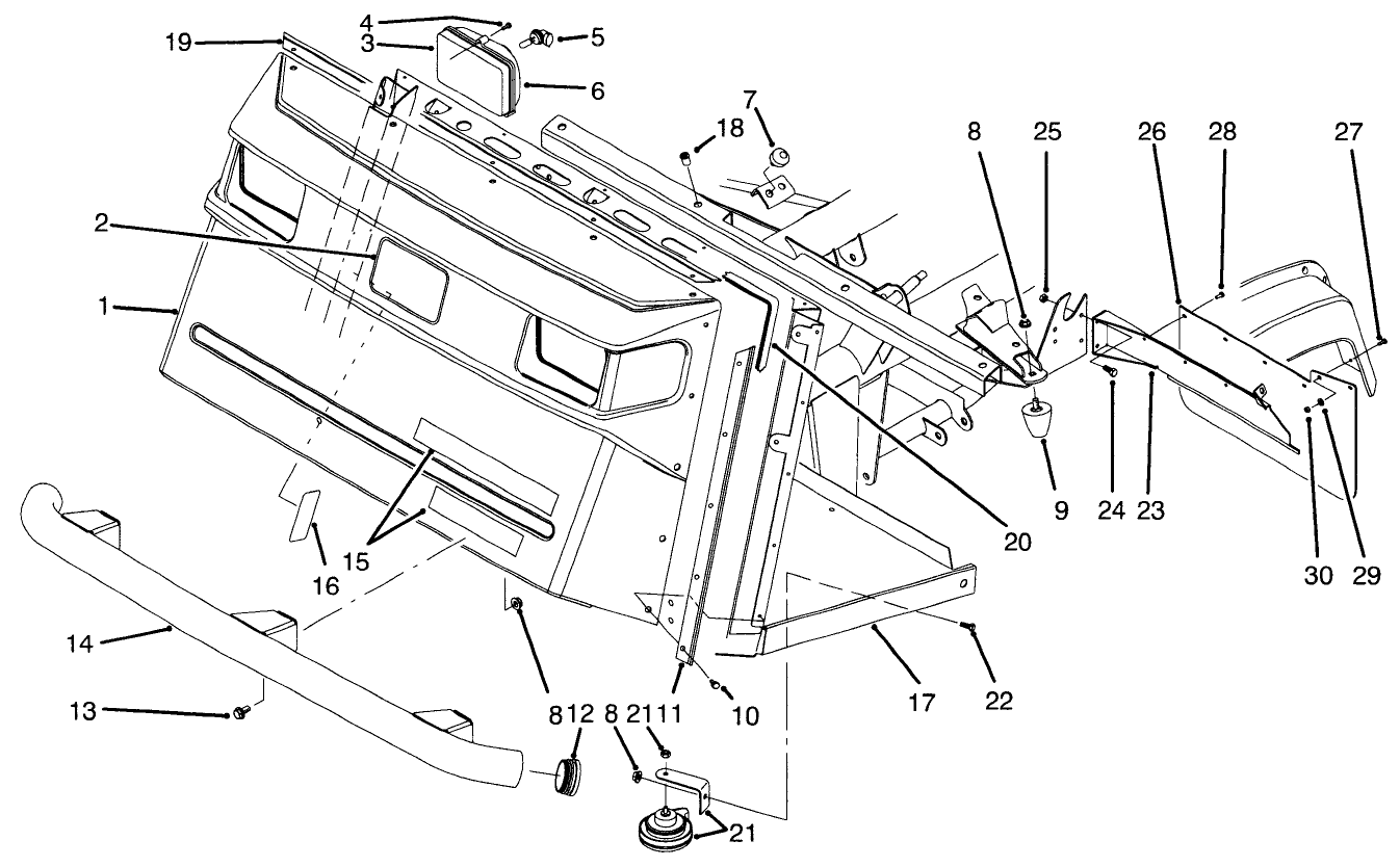 Front Bumper & Hood Assembly