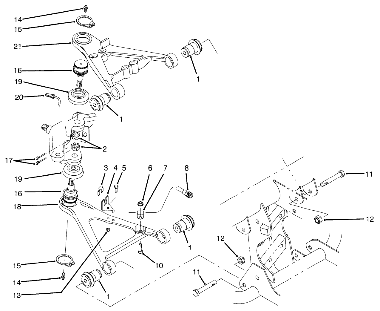Front Suspension Control Arm Assembly
