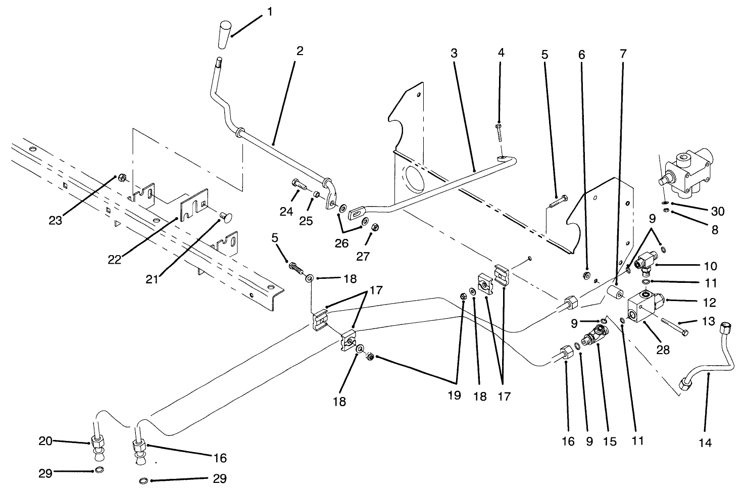 Lift Valve Linkage Assembly