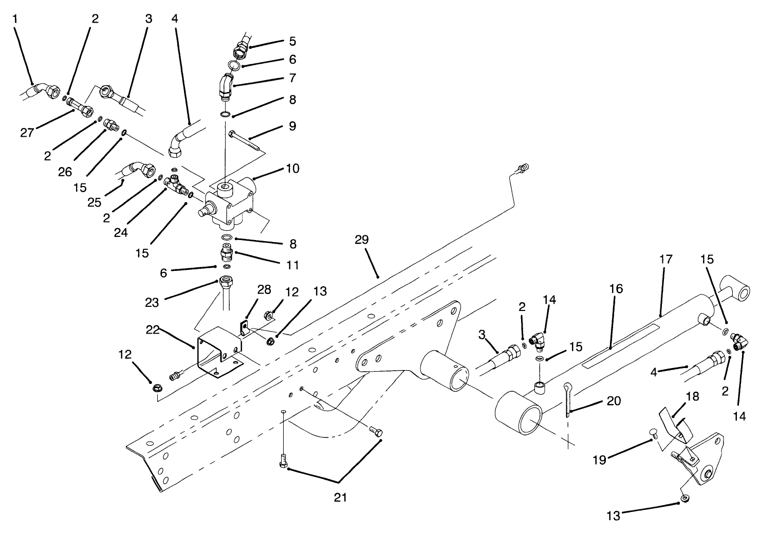 Lift Valve & Cylinder Assembly