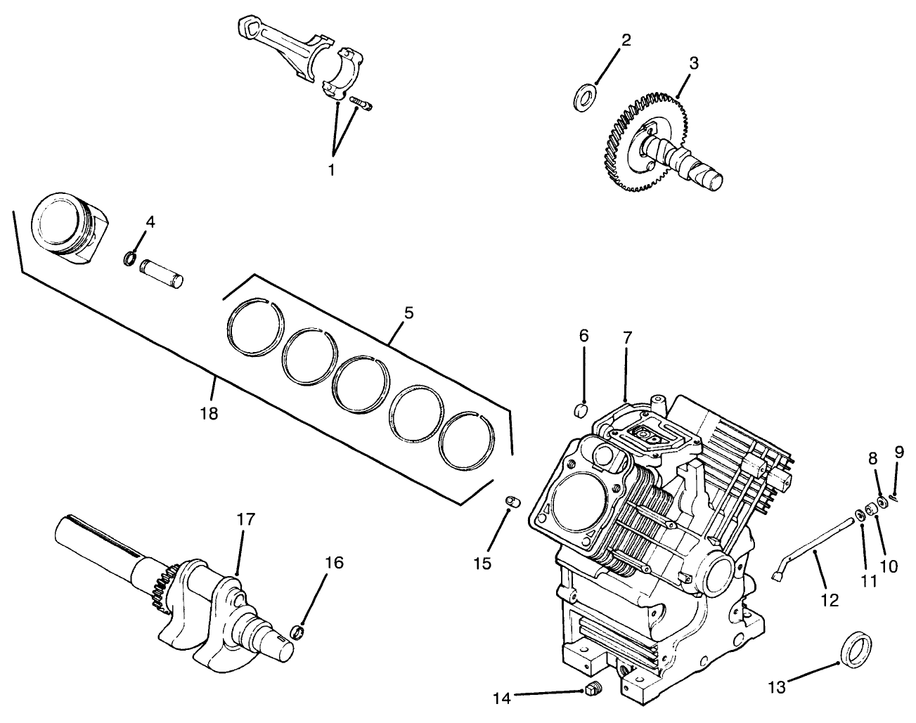 Engine Kohler Model Ch22s Spec. No. 66513