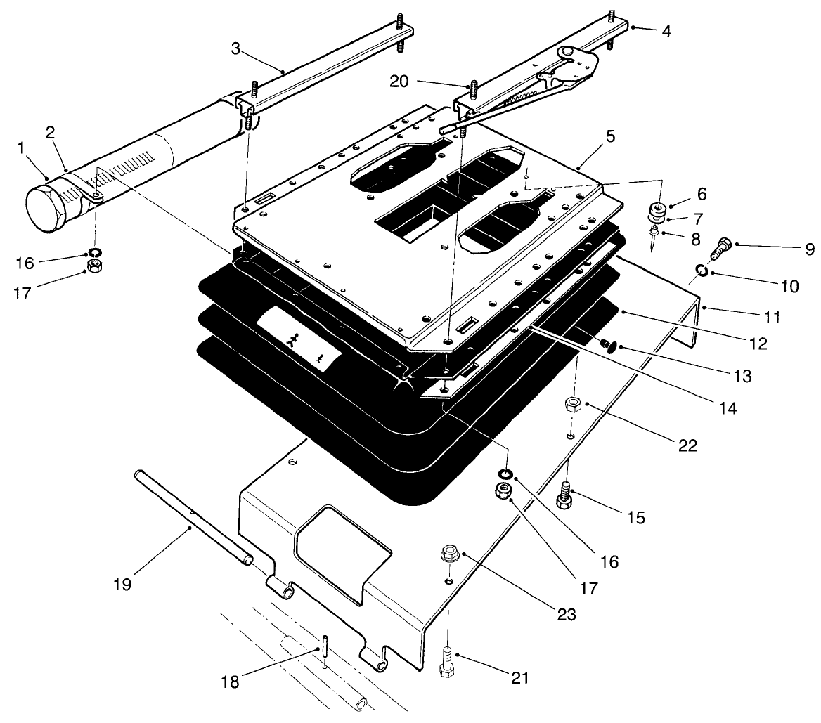 Seat Pivot And Bellows Assembly