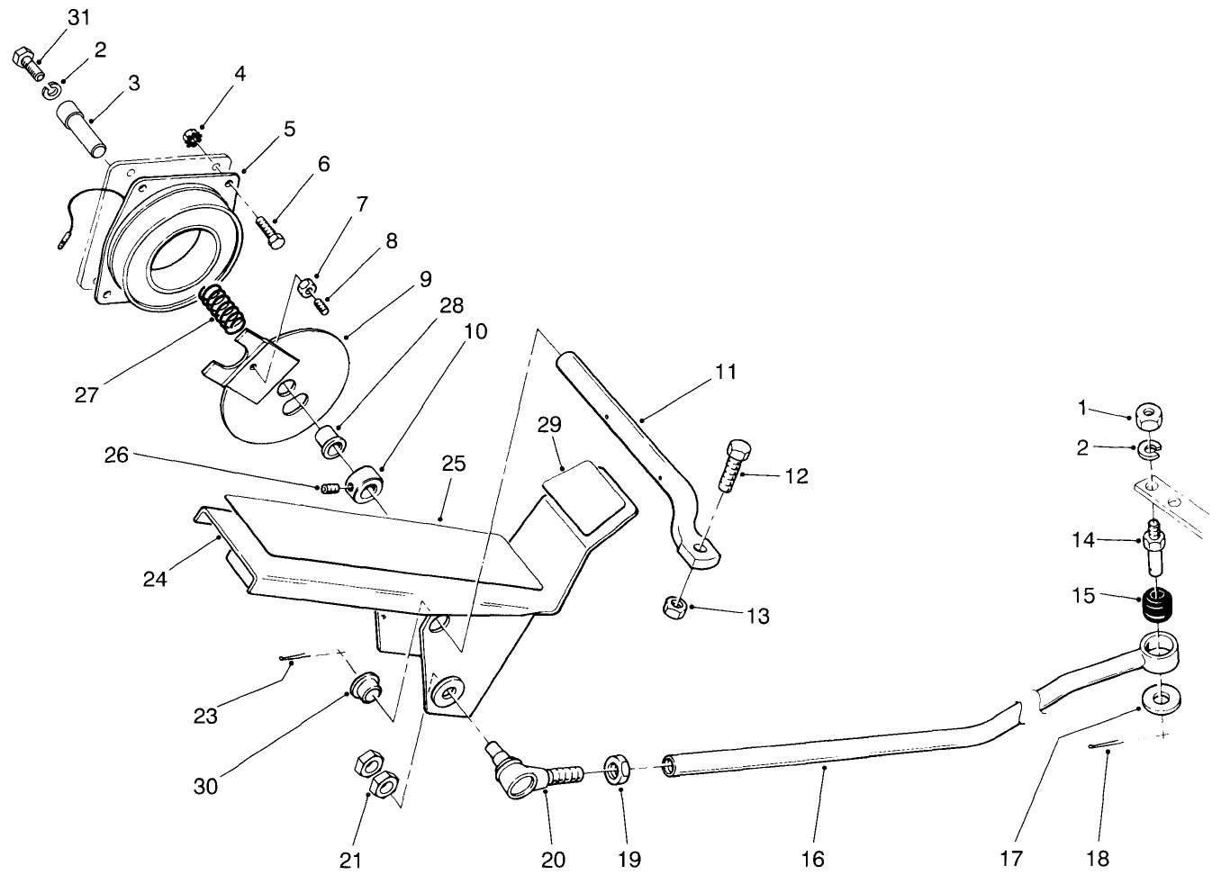 Traction Pedal & Cruise Control Assembly