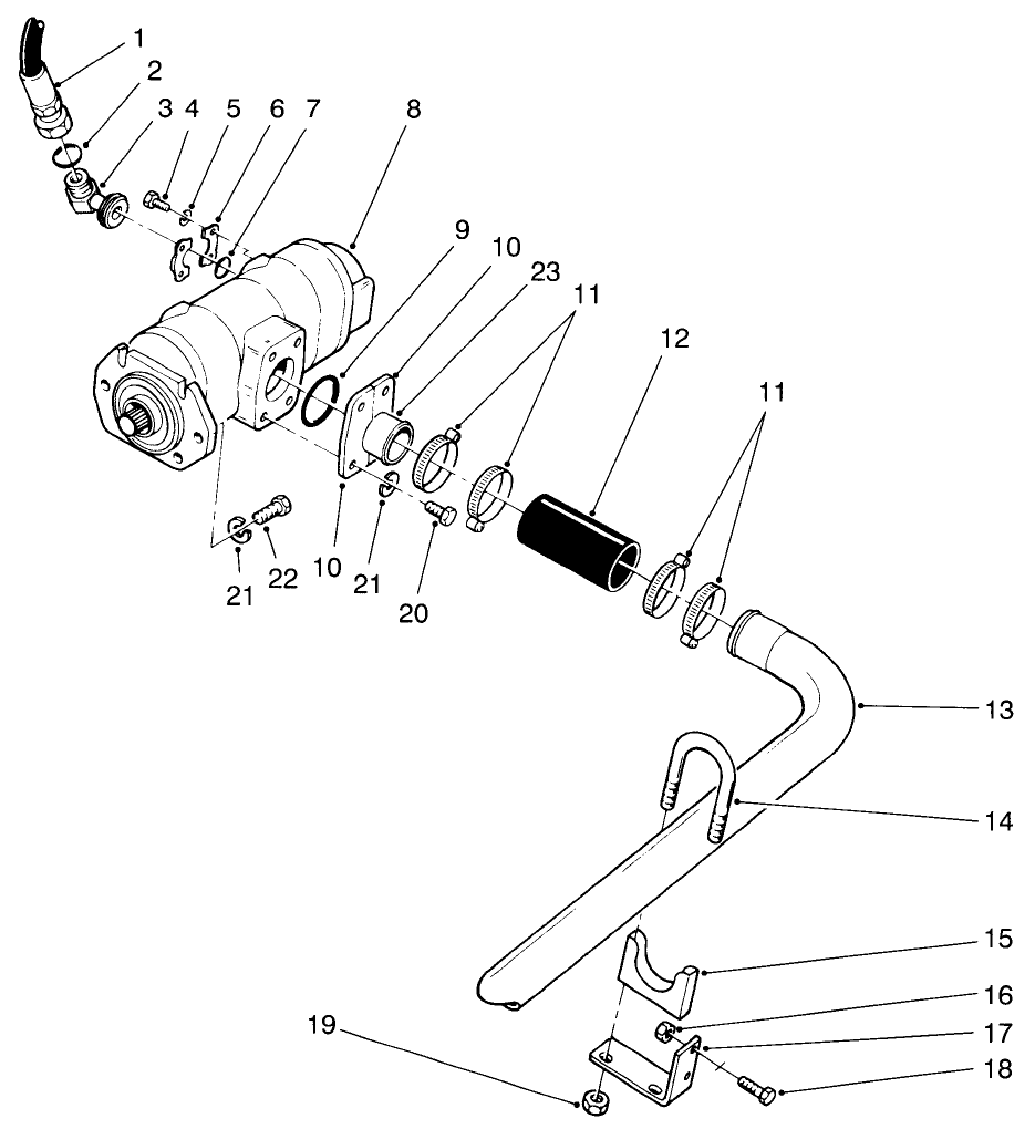 Hydraulic Pump Installation Assembly