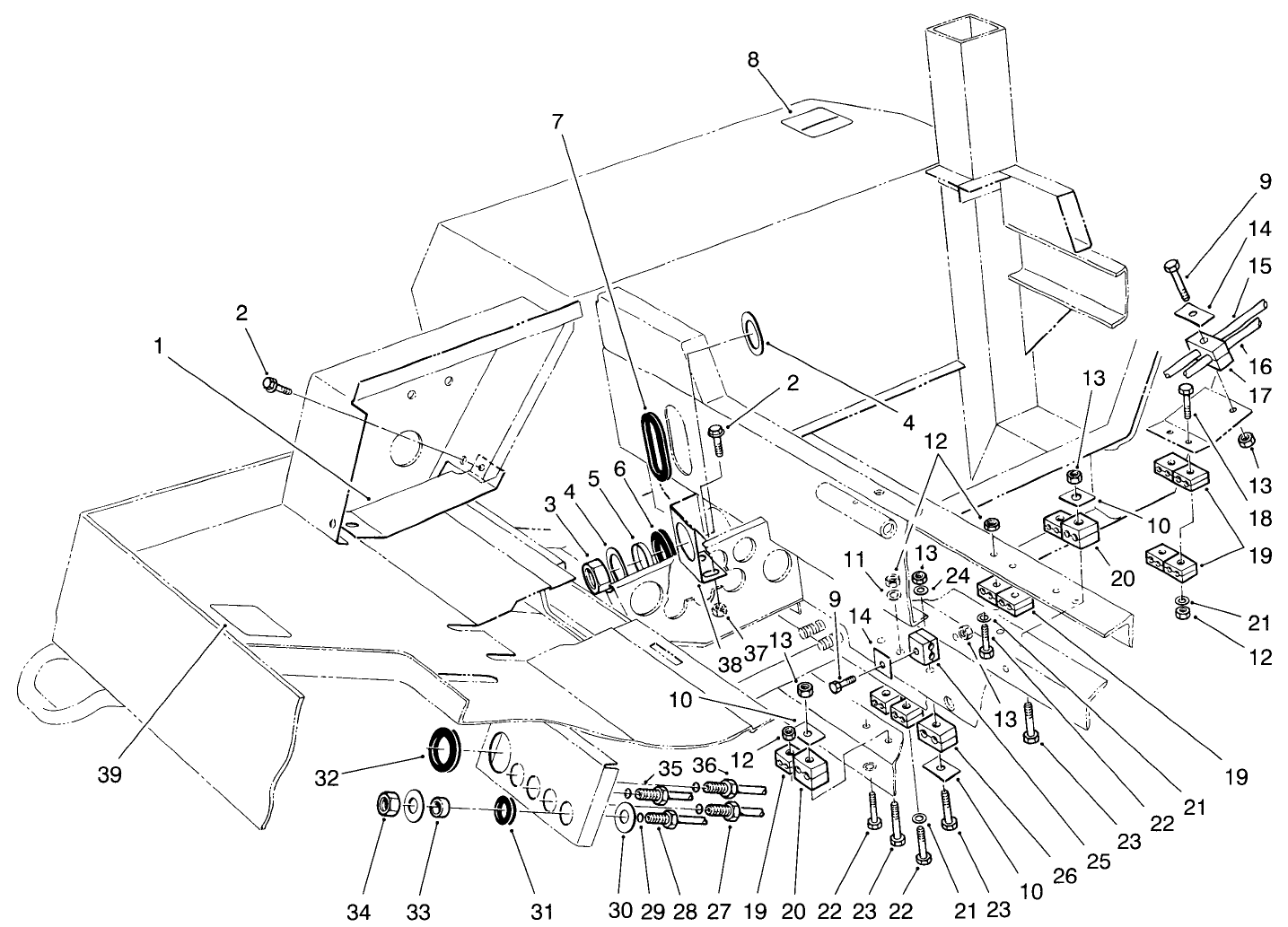 Hydraulic Line Clamps Assembly