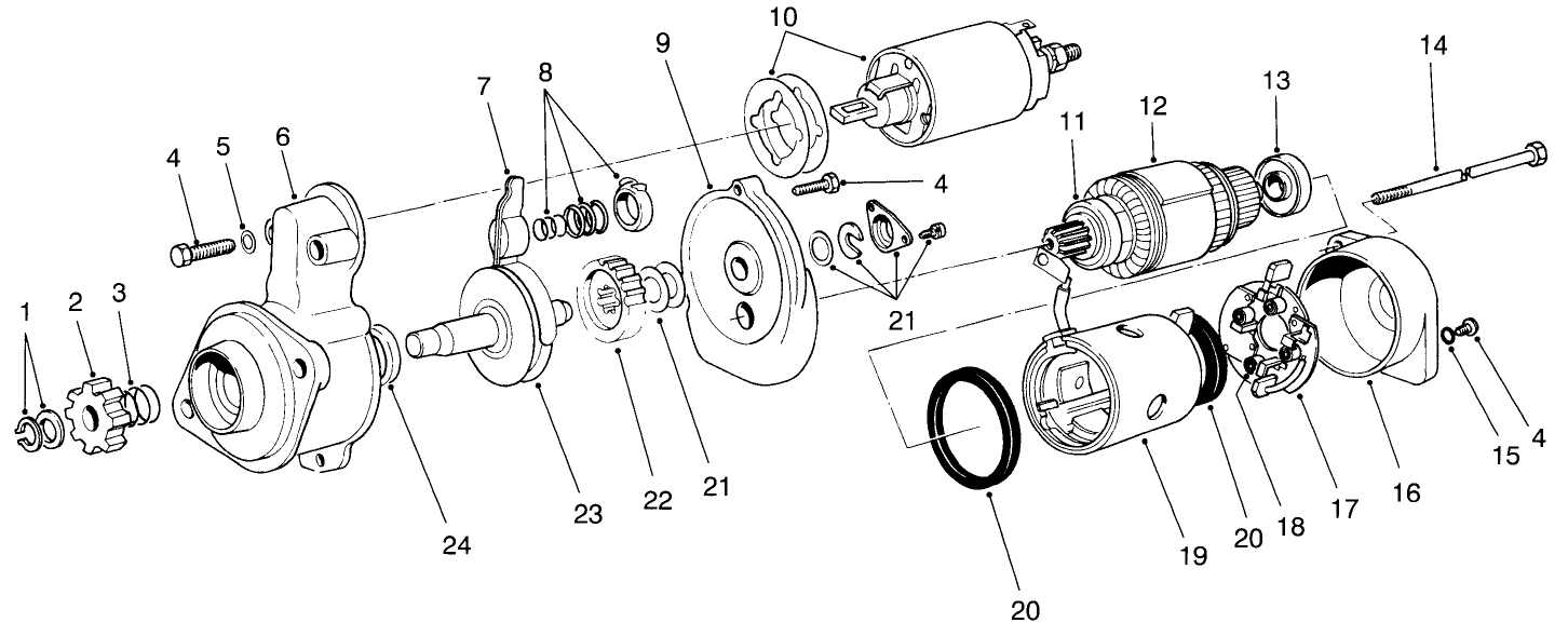 Starter Motor Assembly No. 70-5860