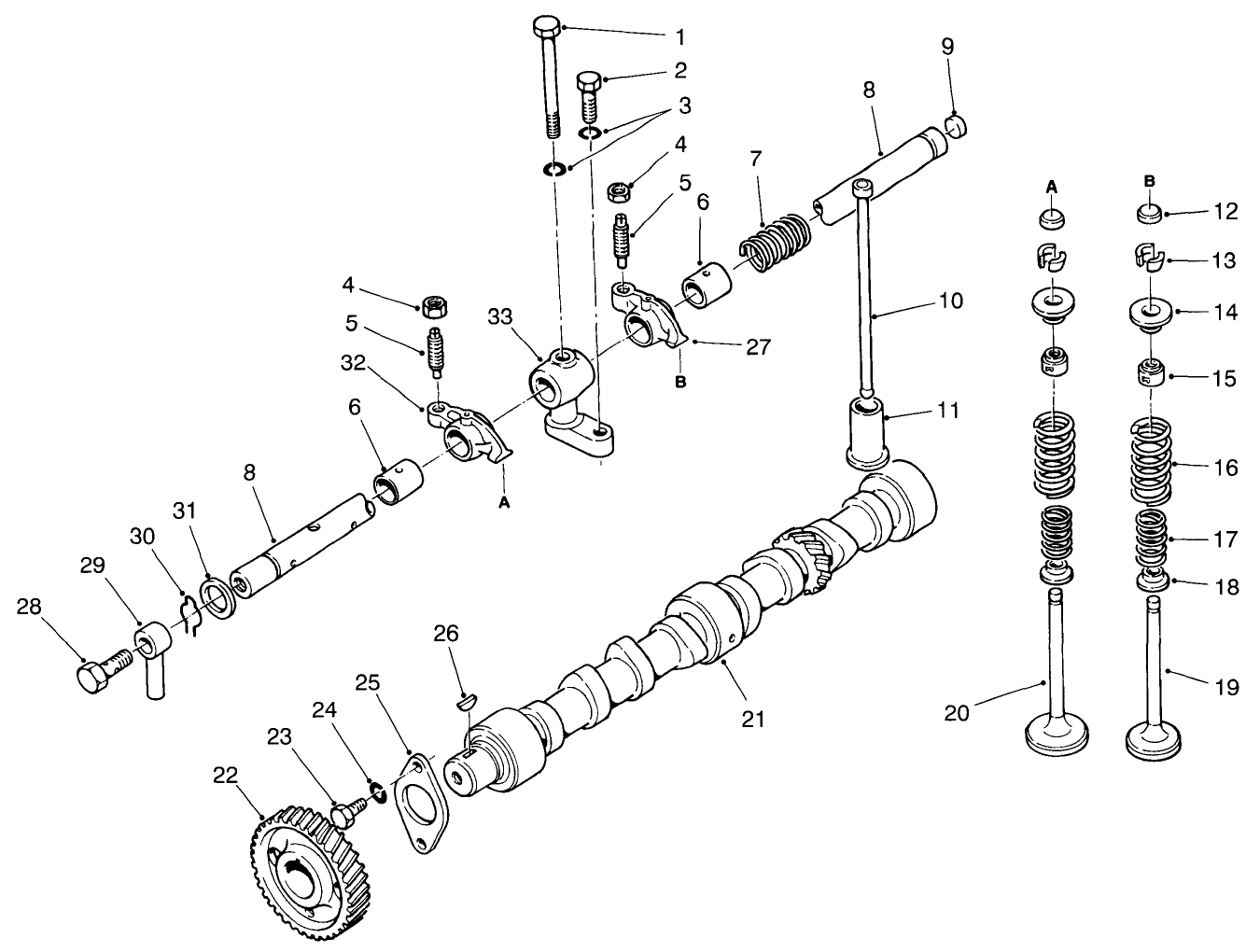 Valve & Camshaft Assembly