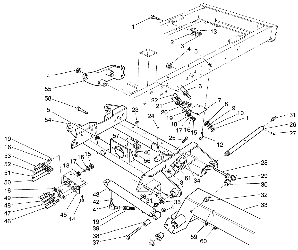 Wing Deck Lift Assembly