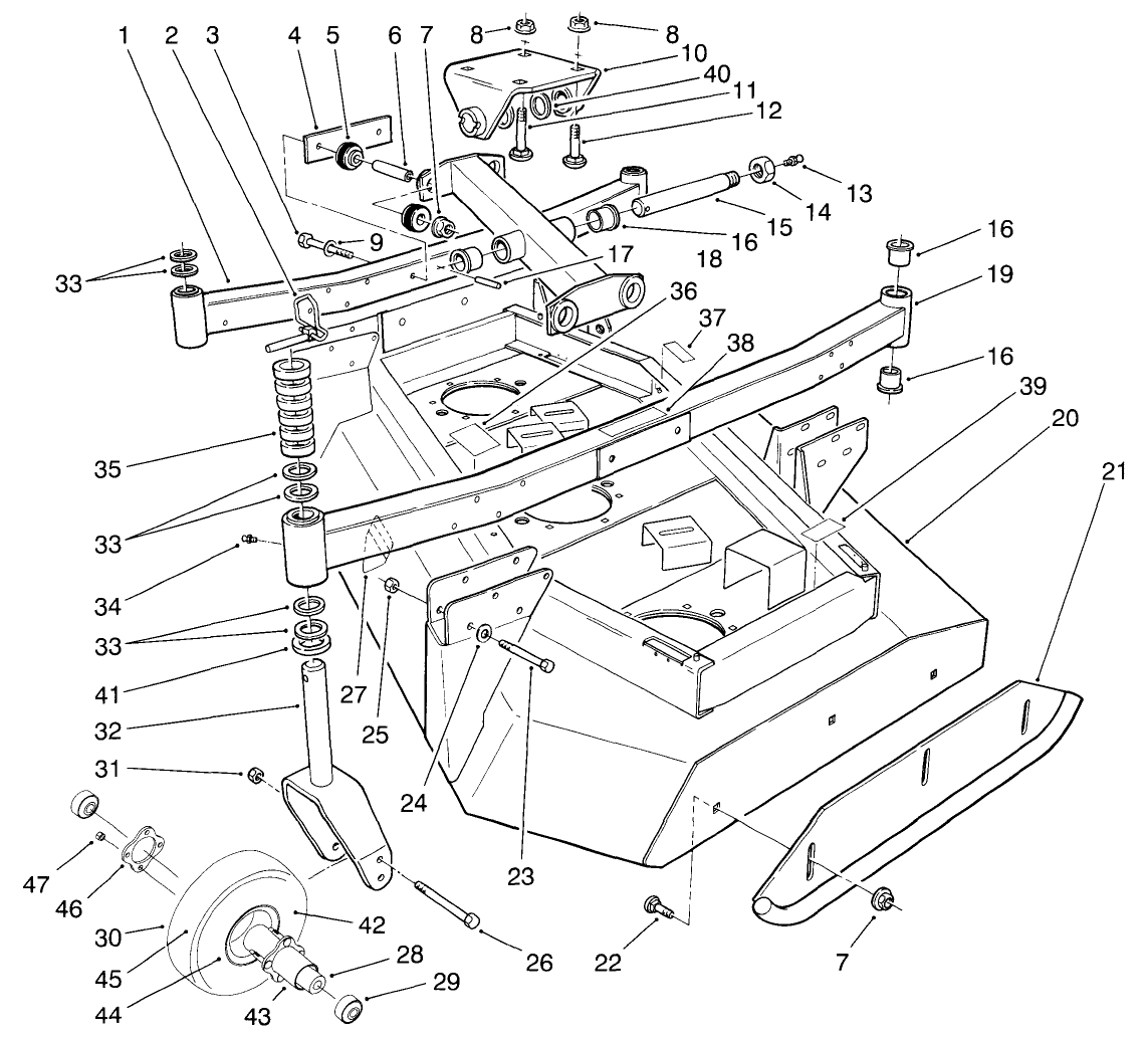 Wing Deck Model No 30591 L.h. & 30593 R.h.