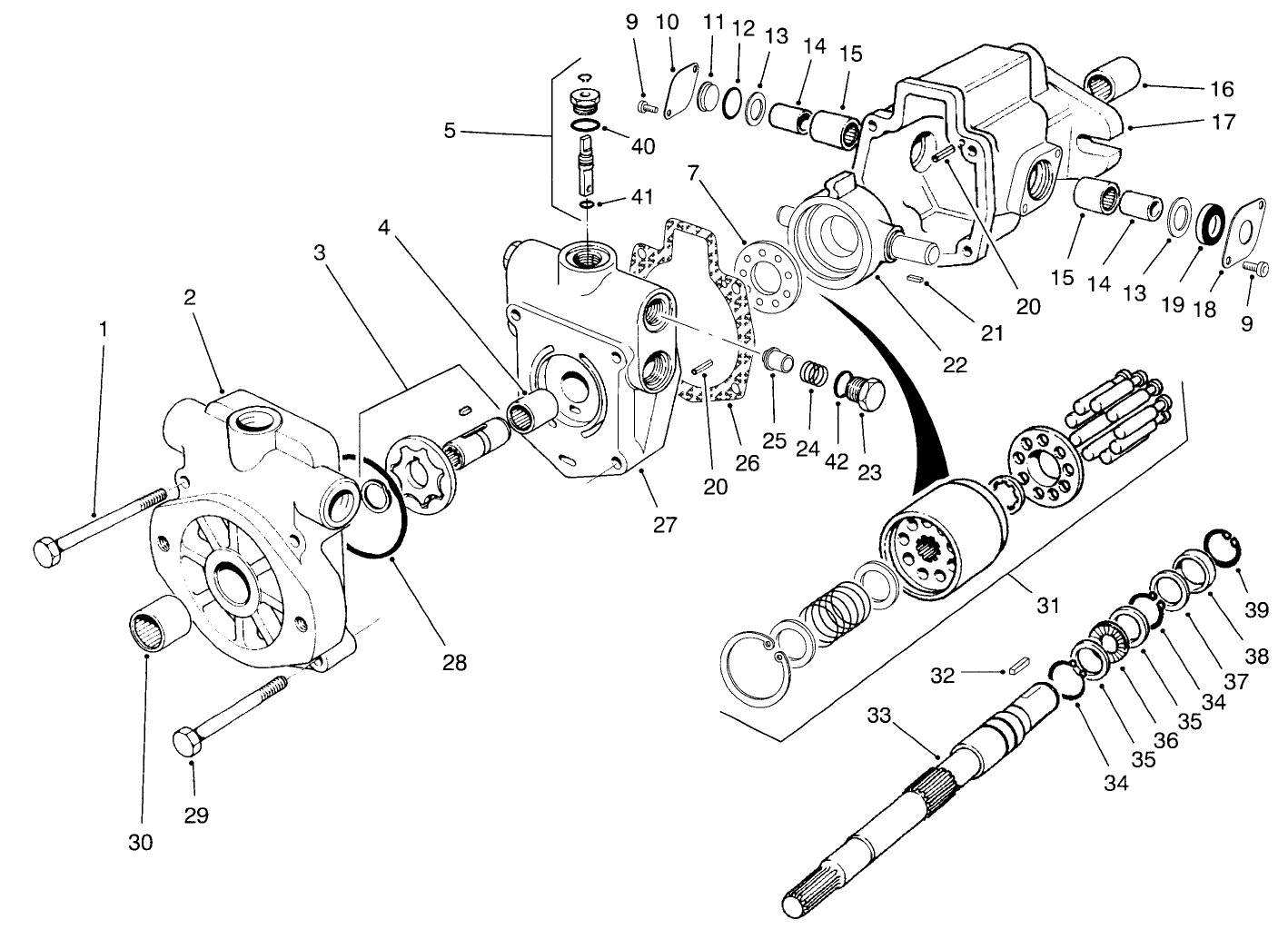 Hydraulic Pump Assembly No. 93-6751