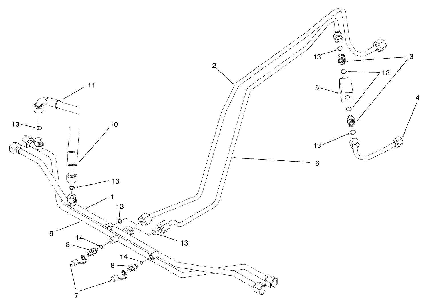 Drive Motor Plumbing Assembly (model No. 03426)